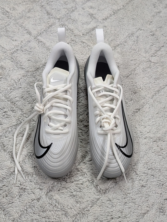Nike Vapor Speed 3 White Gray Silver Football Cleats Mens Size 8 FB3303-100 NEW
